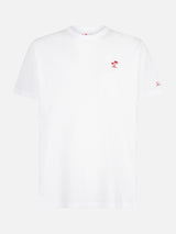 Man white cotton t-shirt