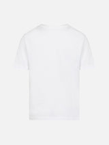 Boy white cotton jersey t-shirt Dover with St. Barth embroidery