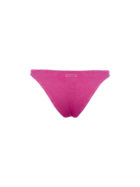 Woman pink classic crinkle swim briefs Elise