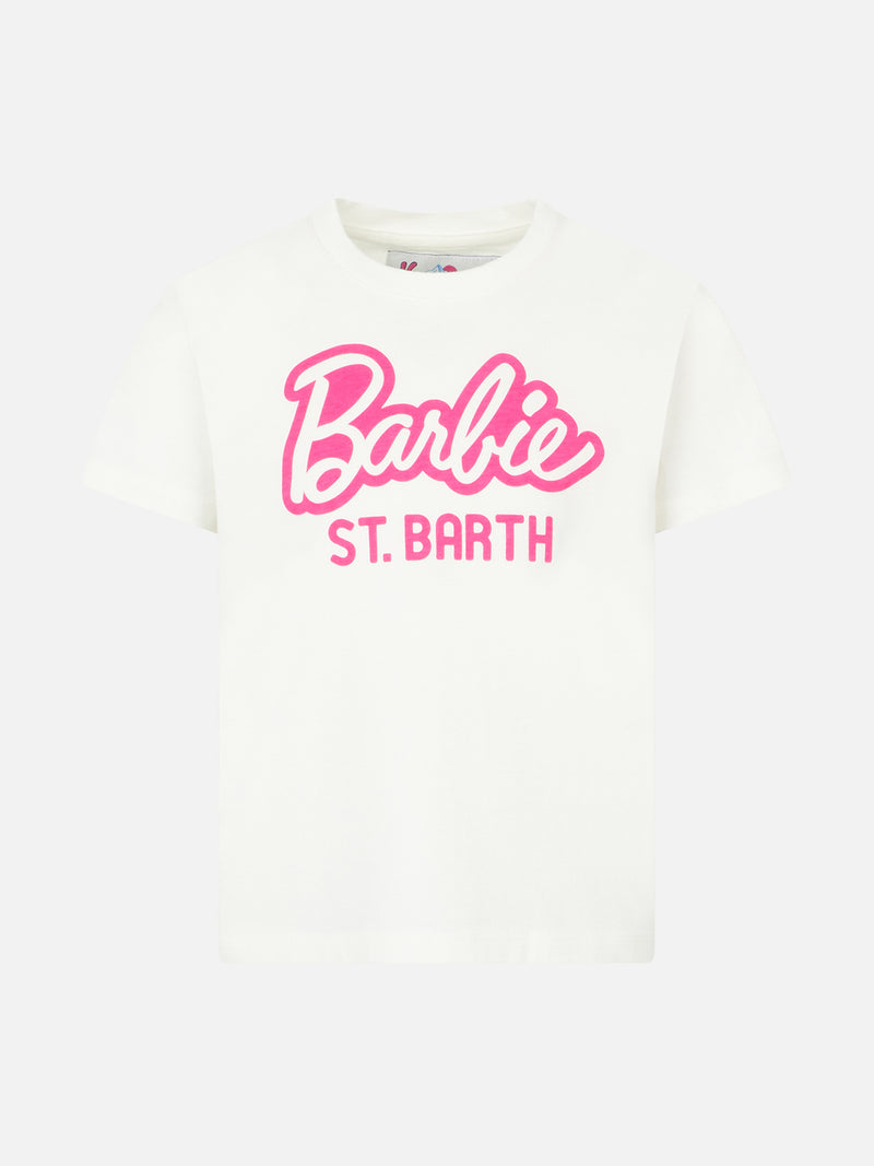 Mädchen-T-Shirt aus schwerer Baumwolle mit Barbie St. Barth-Aufdruck | BARBIE-SONDEREDITION