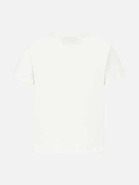 Girl heavy cotton t-shirt with Barbie St. Barth print | BARBIE SPECIAL EDITION