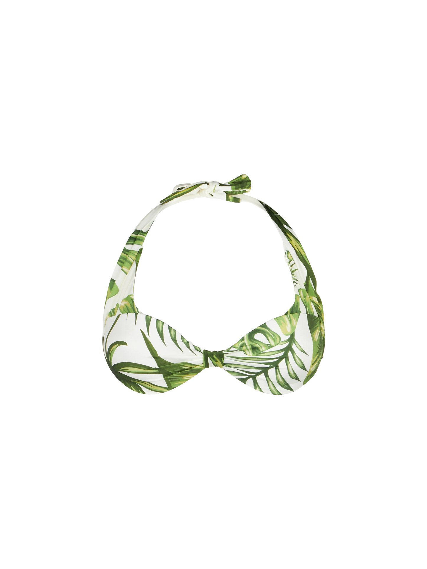 Tropical leaves print bralette