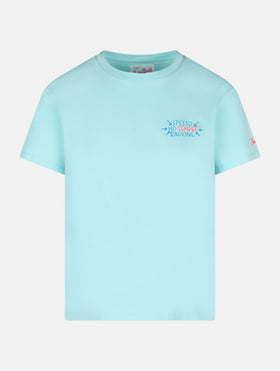 Woman cotton jersey crewneck t-shirt Emilie with Spesso ho Sempre Ragione embroidery | INSULTI LUMINOSI SPECIAL EDITION - MC2 Saint Barth