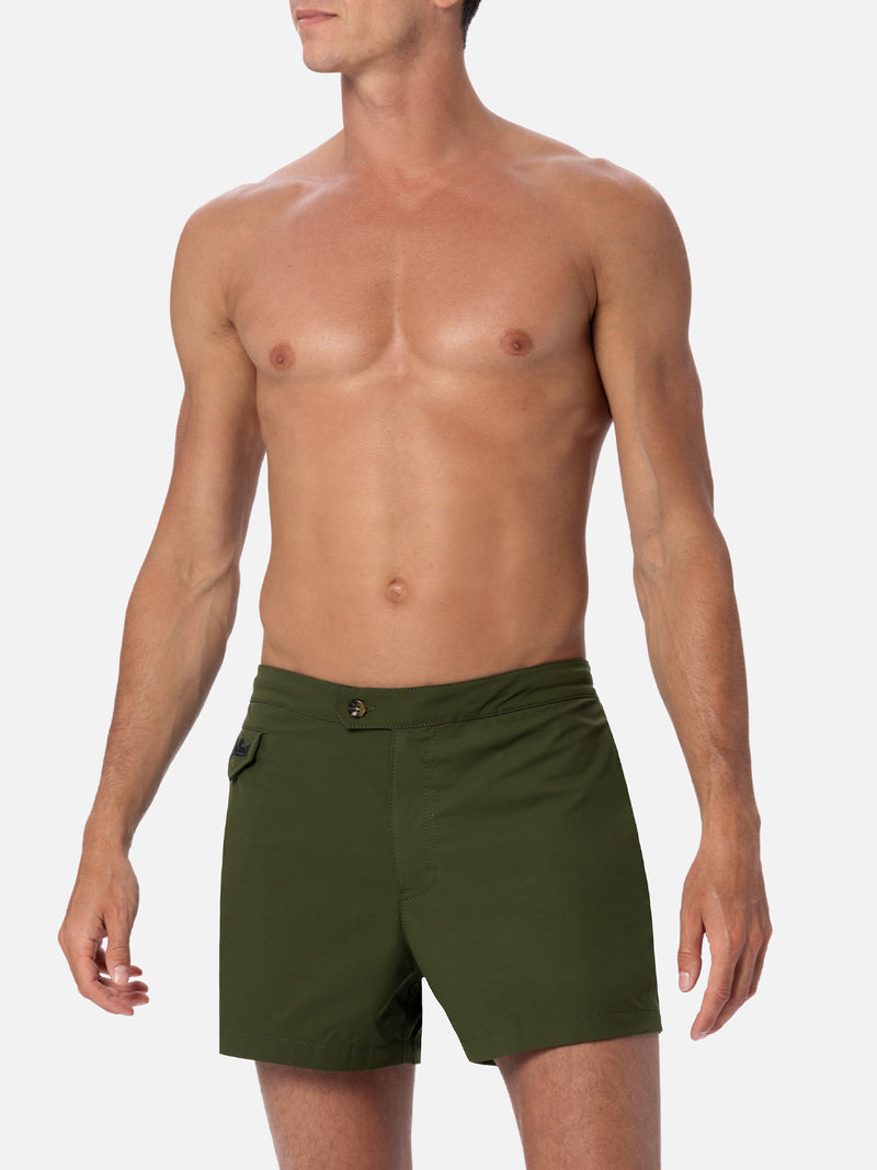 Costume da bagno da uomo Harrys dal taglio aderente verde militare