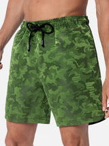 Man ripstop fabric swim shorts Harbour The Riviera with camo jacquard print