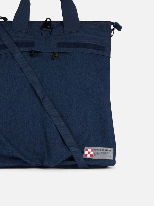 Denim canvas backpack Helmut