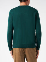 Man crewneck sweater with Courmayeur Après Ski embroidery