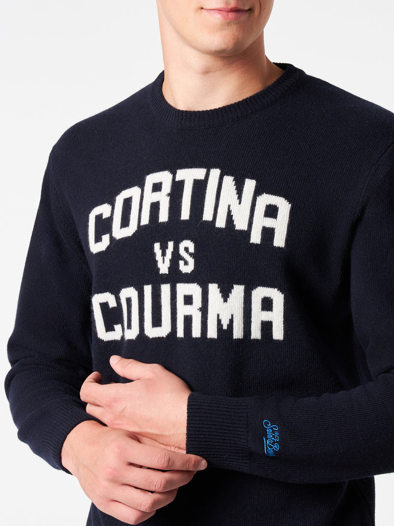 Maglia da uomo girocollo con stampa jacquard Cortina vs Courma