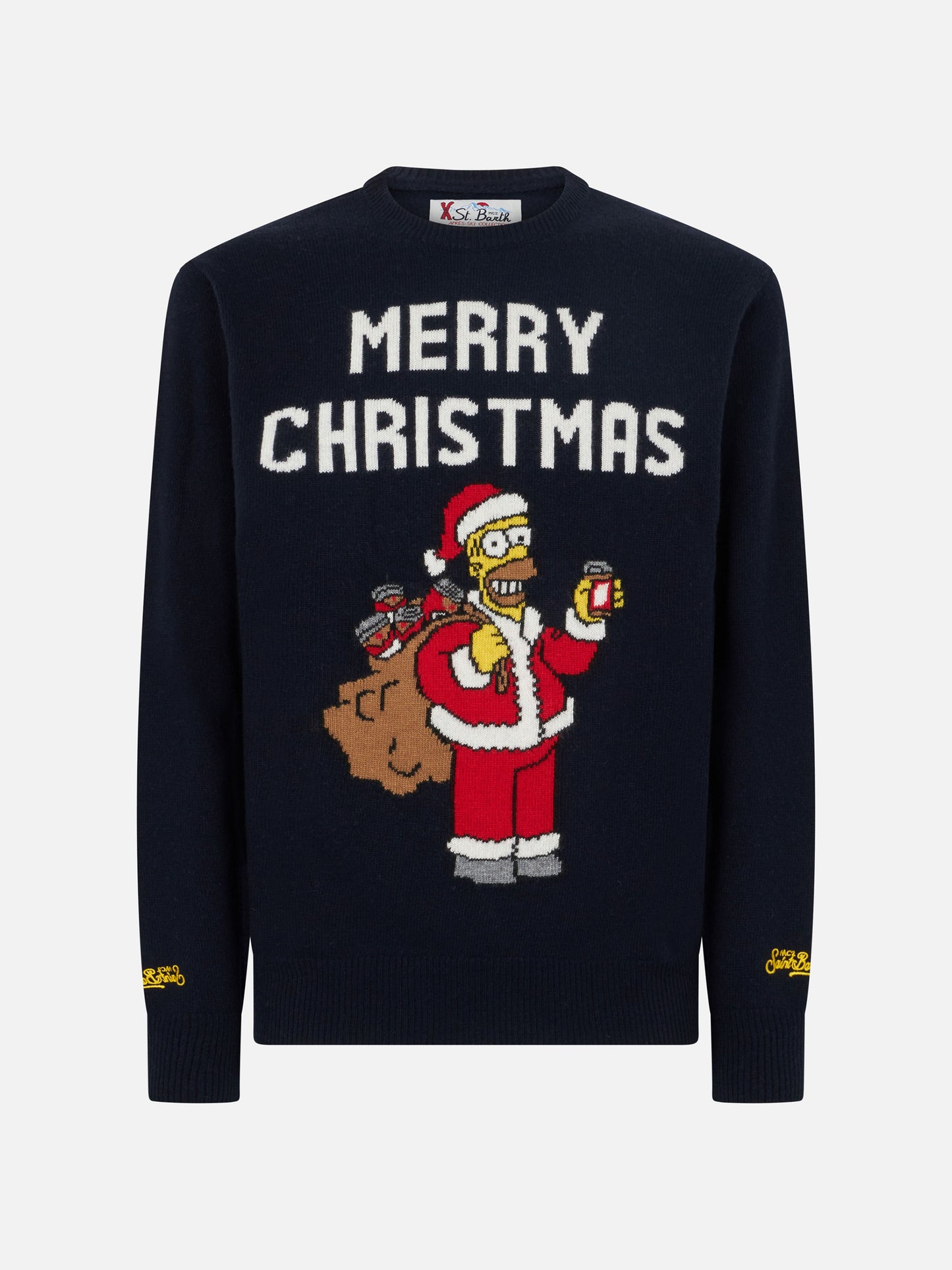 Maglione da uomo girocollo con stampa jacquard Homer Simpson | EDIZIONE SPECIALE I SIMPSON
