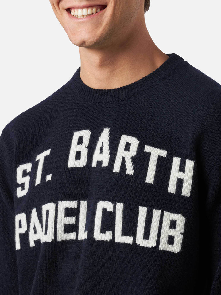 Maglione girocollo con jacquard St. Barth Padel Club