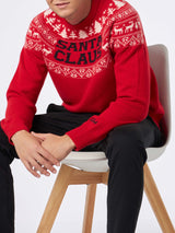 Norwegian style man red sweater