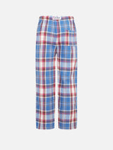 Kid pajama pants with tartan print