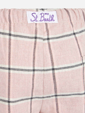 Kid pajama pants with tartan print - MC2 Saint Barth