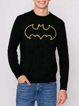 Maglia nera da uomo logo Batman | Edizione speciale della Warner Bros