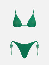 Bikini da donna a triangolo lurex