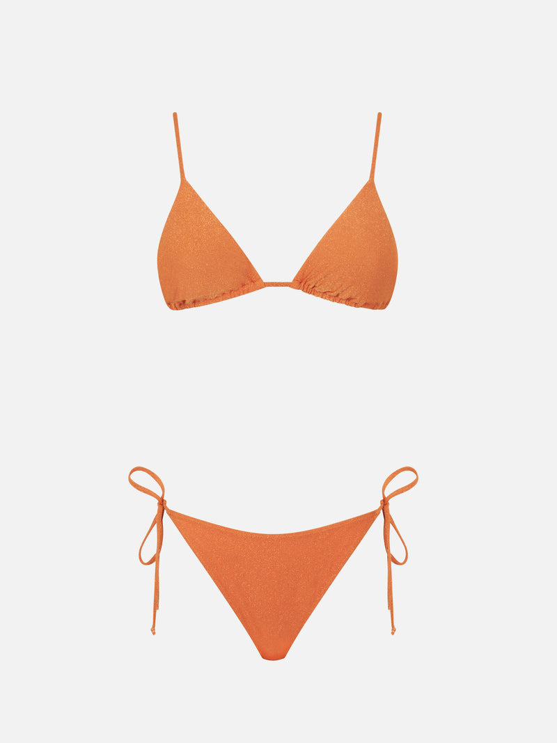 Bikini da donna a triangolo lurex