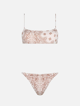 Woman bandanna bralette bikini Sadie Jodene
