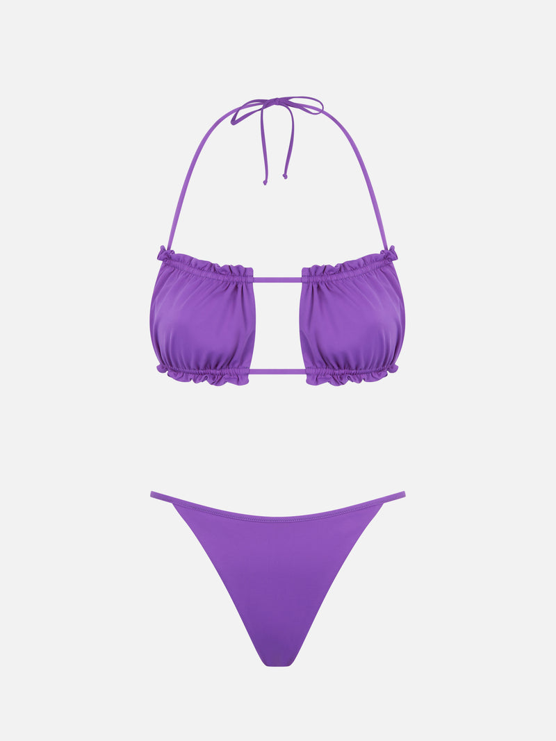 Bikini da donna a fascia viola 