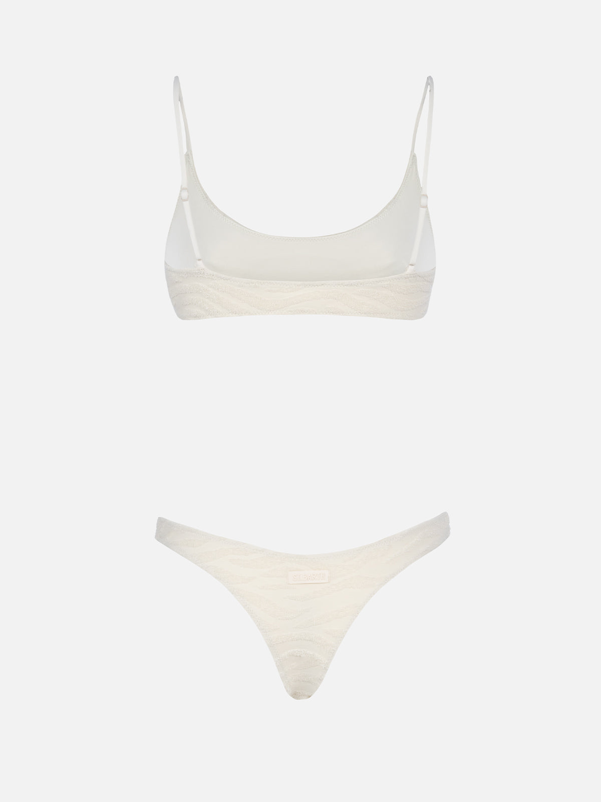 Woman zebra terry bralette bikini Judy Naomi