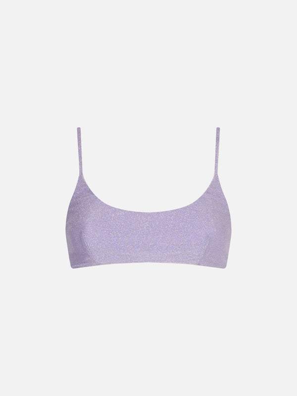 Bralette lurex lilla