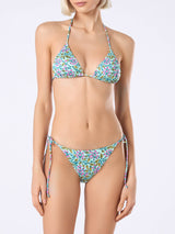 Woman radical flower triangle bikini Leah Marielle