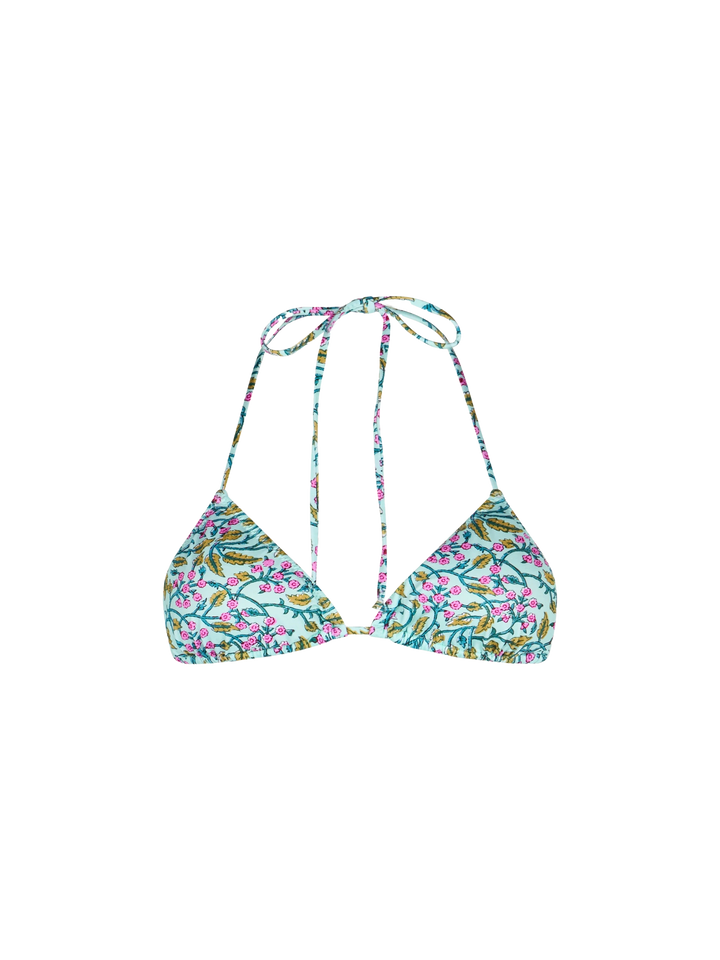 Woman radical flower triangle top swimsuit Leah