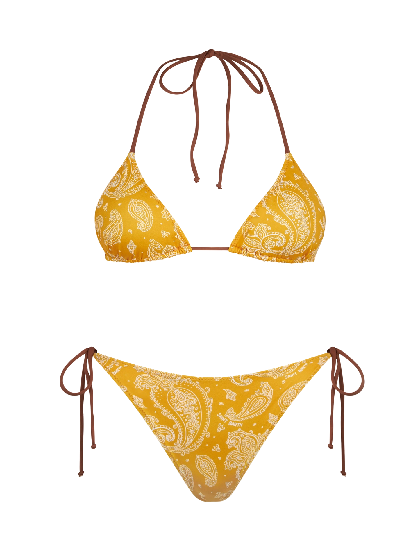 Damen-Triangel-Bikini mit Paisley-Print