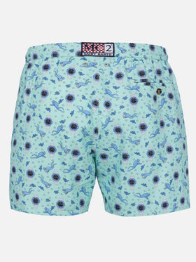 Herren-Badeshorts aus leichtem Stoff Lighting Micro Fantasy mit Uhrenaufdruck