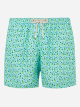 Herren-Badeshorts aus leichtem Stoff mit Mojito-Print