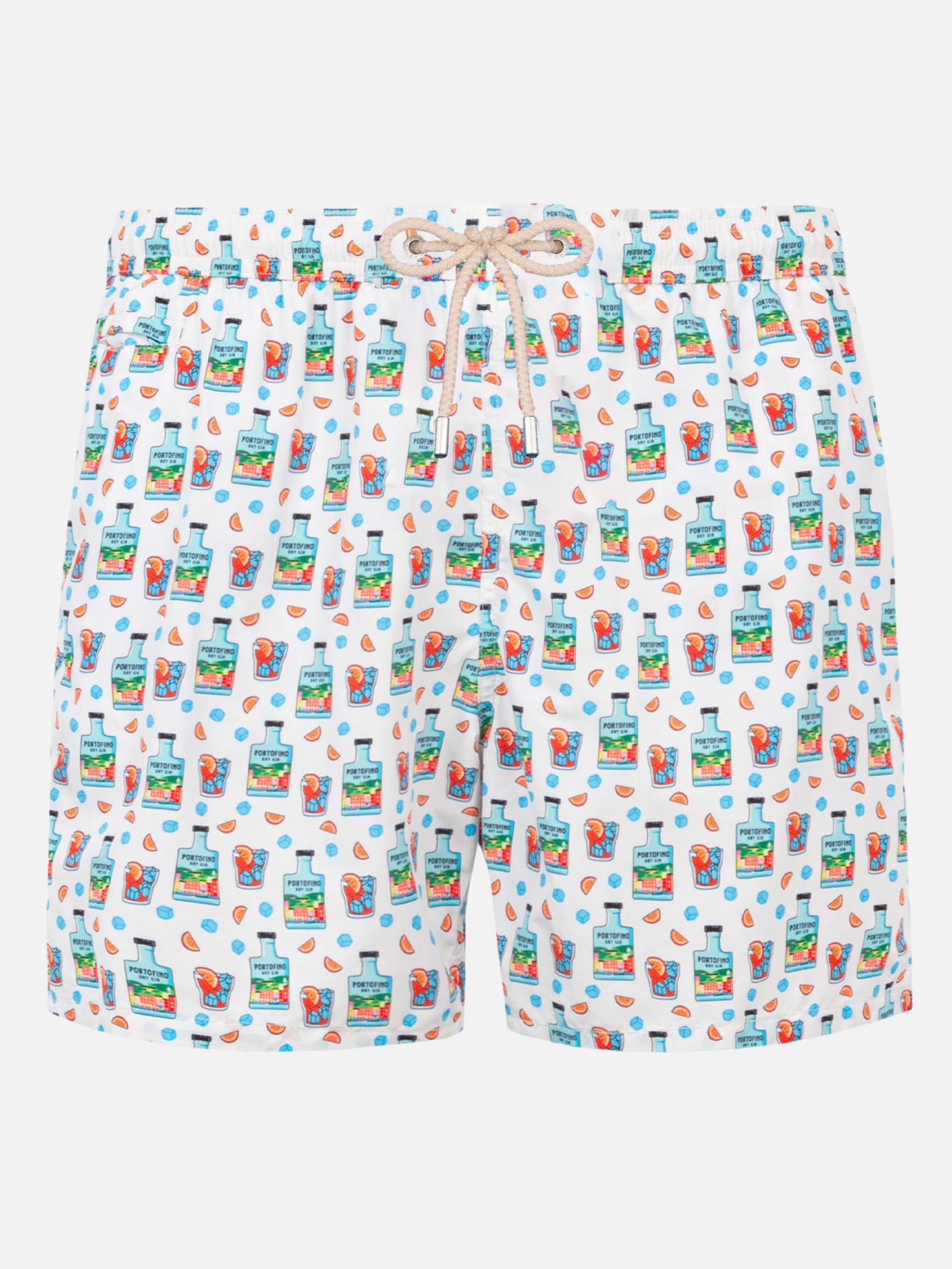 Costume da bagno da uomo in tessuto leggero con stampa Gin | PORTOFINO DRY GIN EDIZIONE SPECIALE