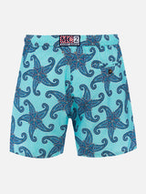 Man lightweight fabric swim-shorts Lighting 70 with paisley print