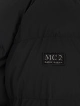 Man black hooded puffer jacket Maier