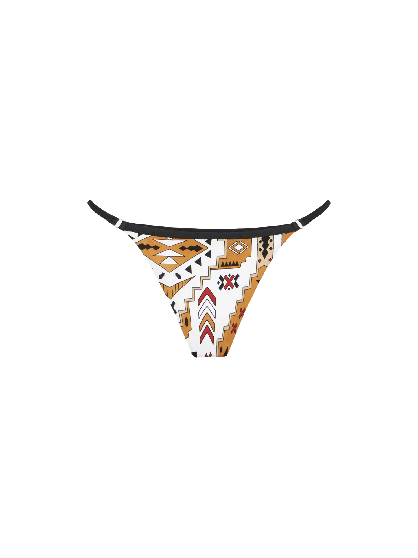 Woman cheeky swim briefs Jodene with aztech print