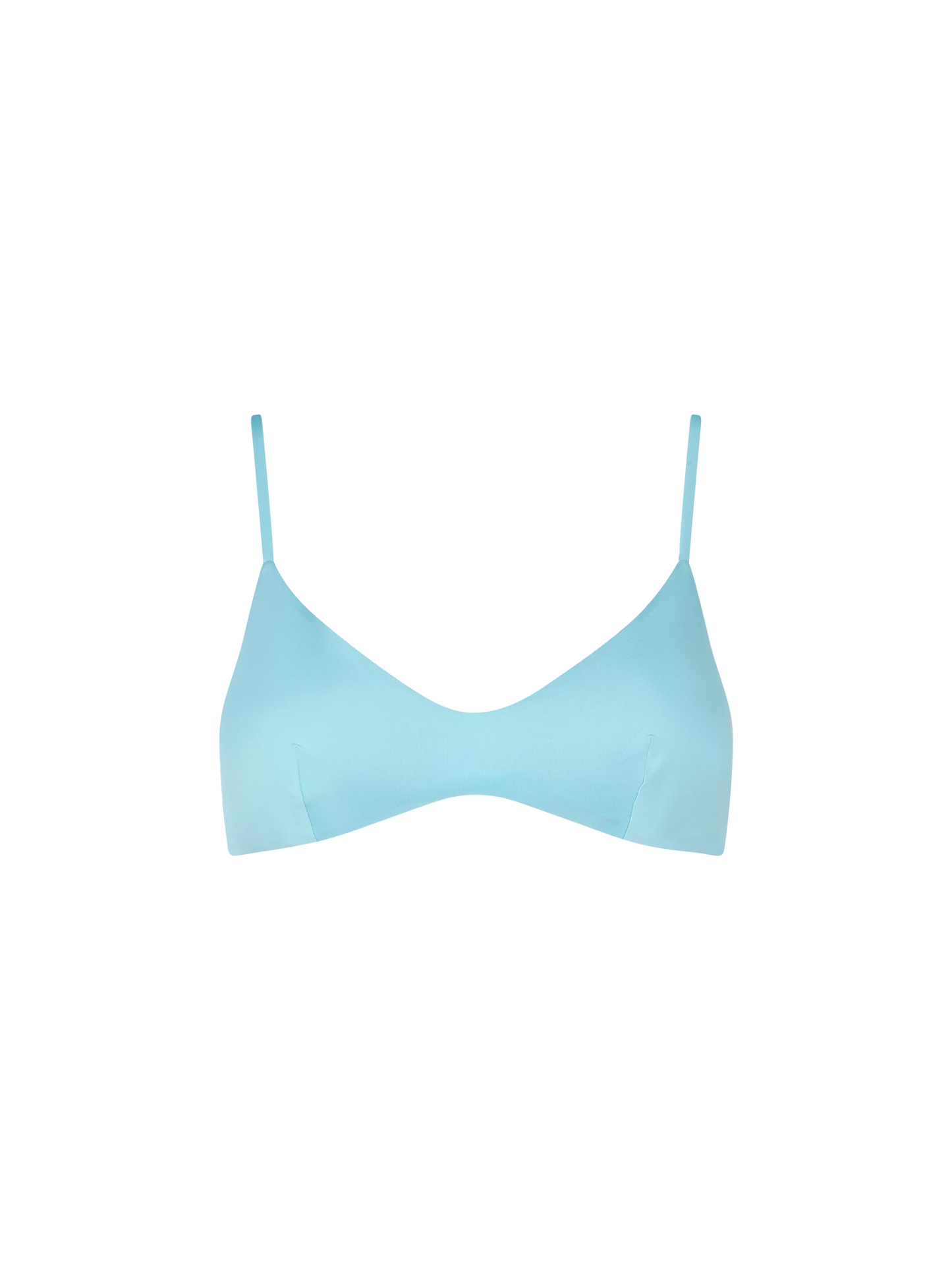 Costume da bagno top bralette azzurro per donna