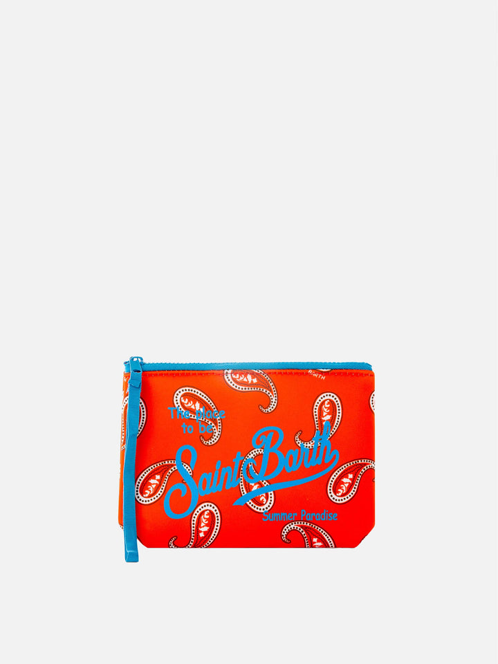 Aline-Pochette mit Paisley-Print