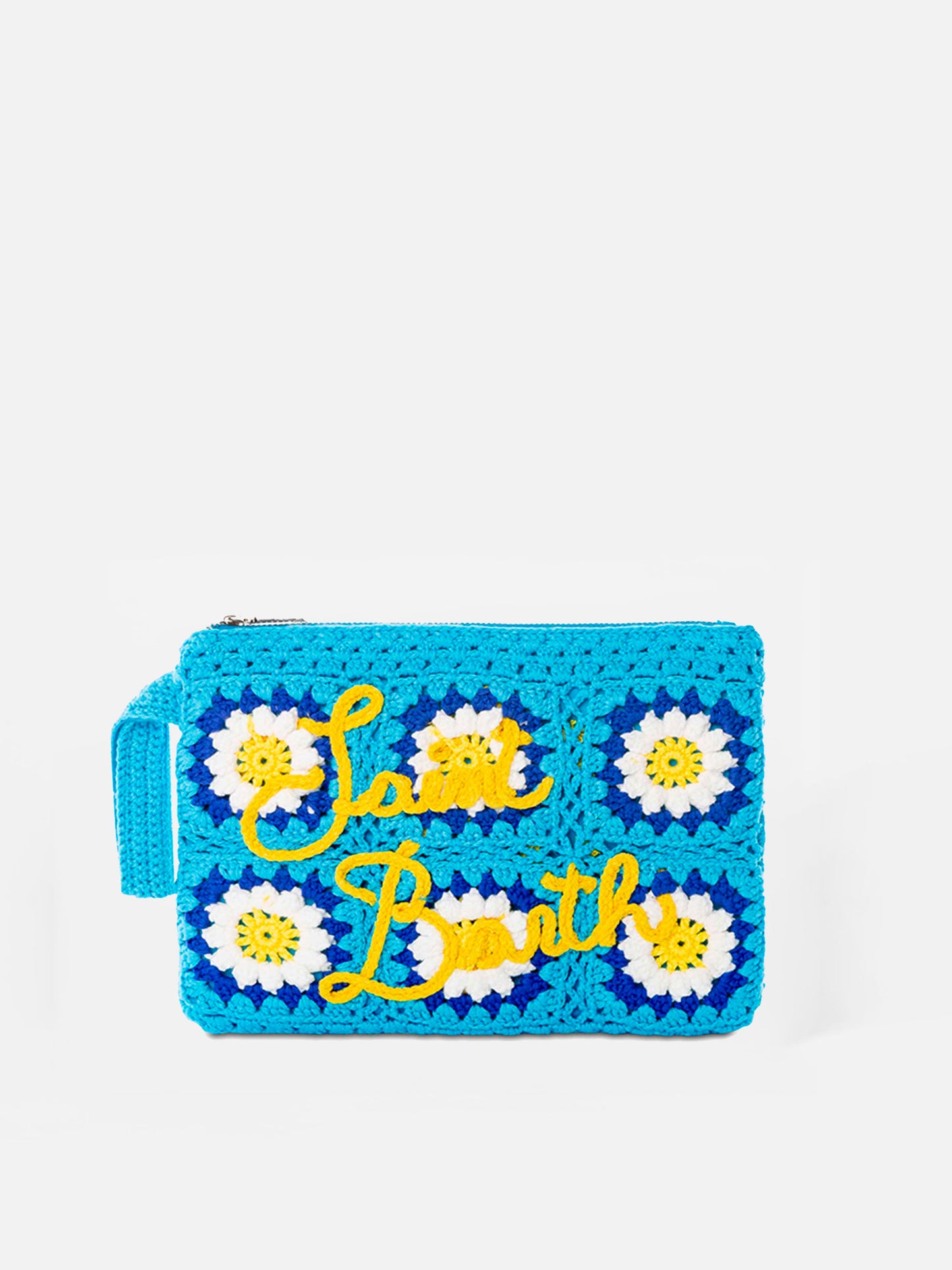 Parisienne-Häkelclutch mit Gänseblümchen-Stickerei