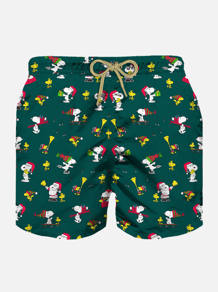 Herren-Badeshorts aus leichtem Stoff mit Snoopy Padel-Aufdruck | SNOOPY – PEANUTS™ SONDEREDITION