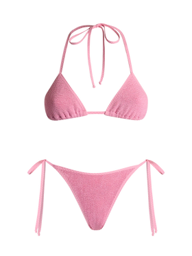 Crinkle-Triangel-Bikini für Damen