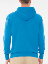 Man cotton hooded sweatshirt with St. Barth Padel Club print