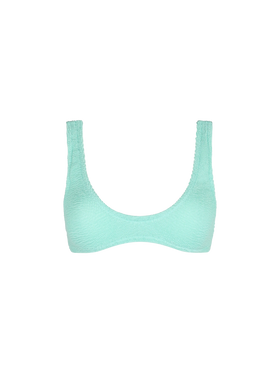 Bralette piccola crinkle da donna verde salvia Pamy
