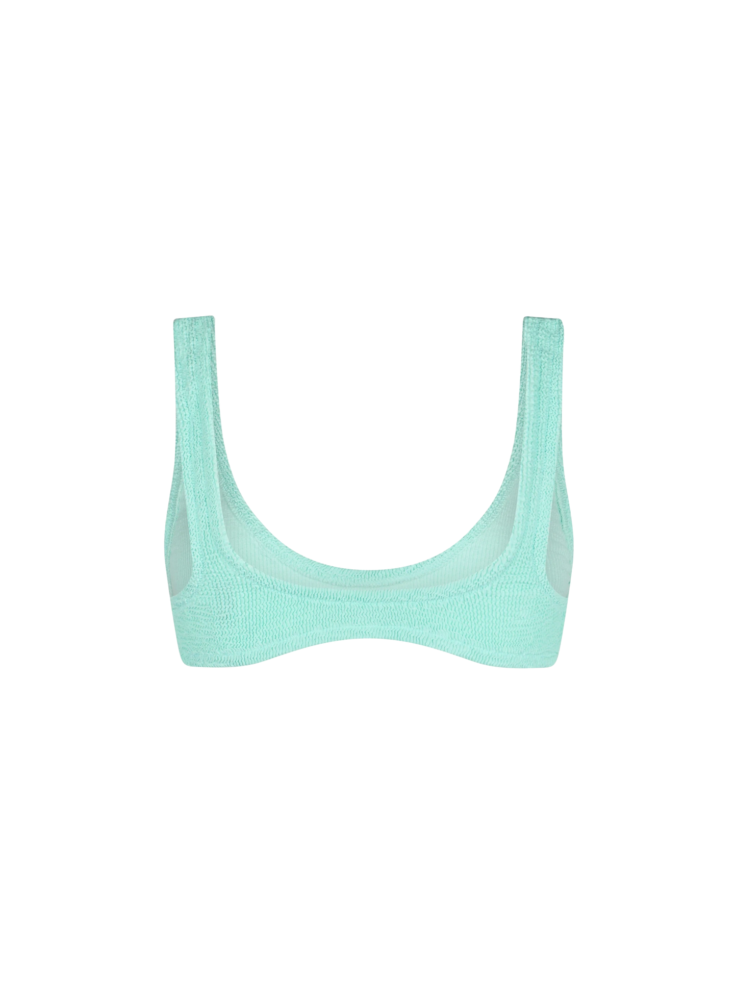 Bralette piccola crinkle da donna verde salvia Pamy