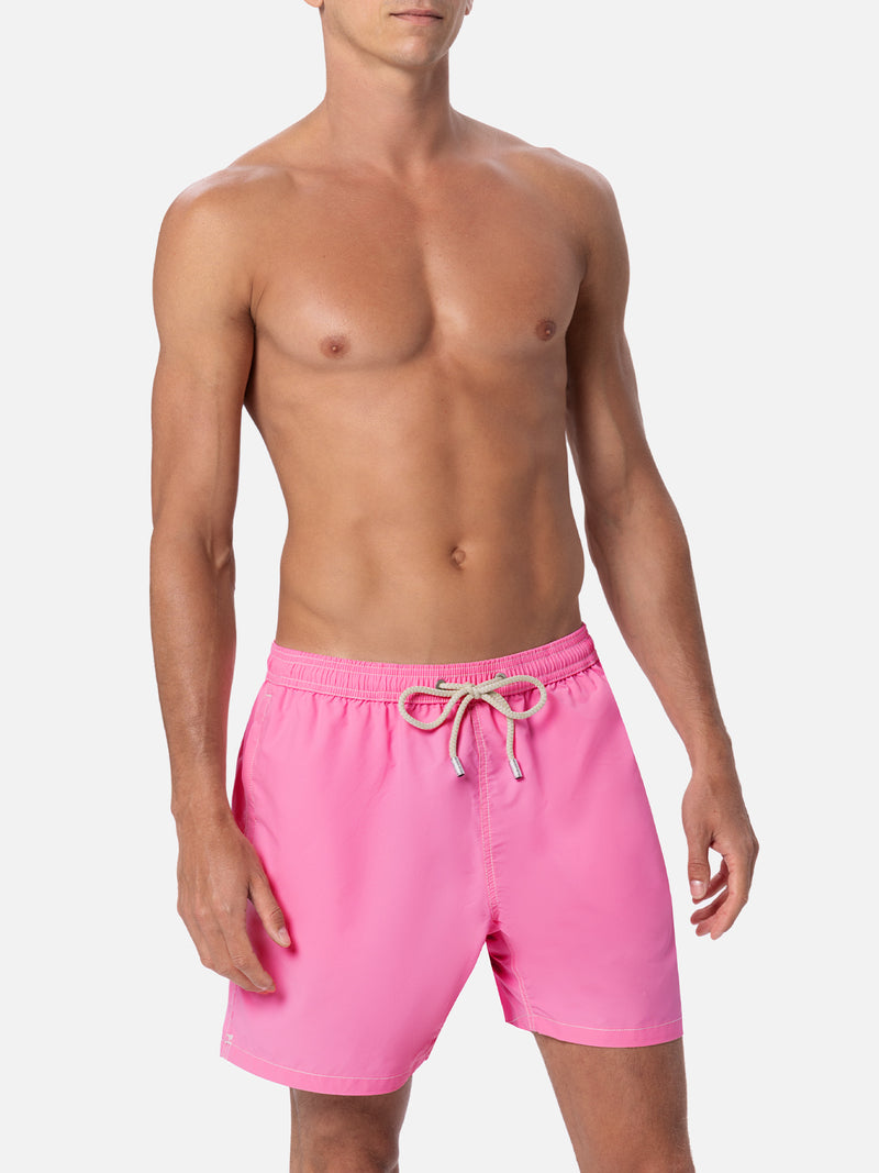 Man pink mid-length swim shorts Patmos