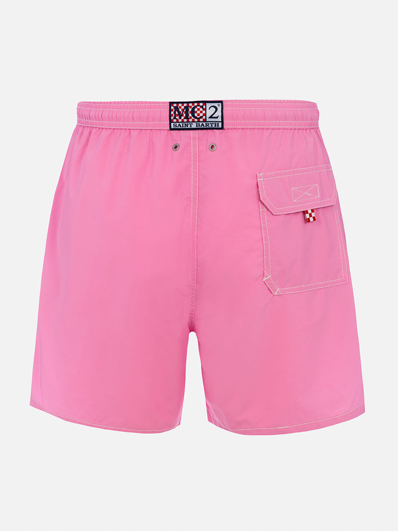 Man pink mid-length swim shorts Patmos