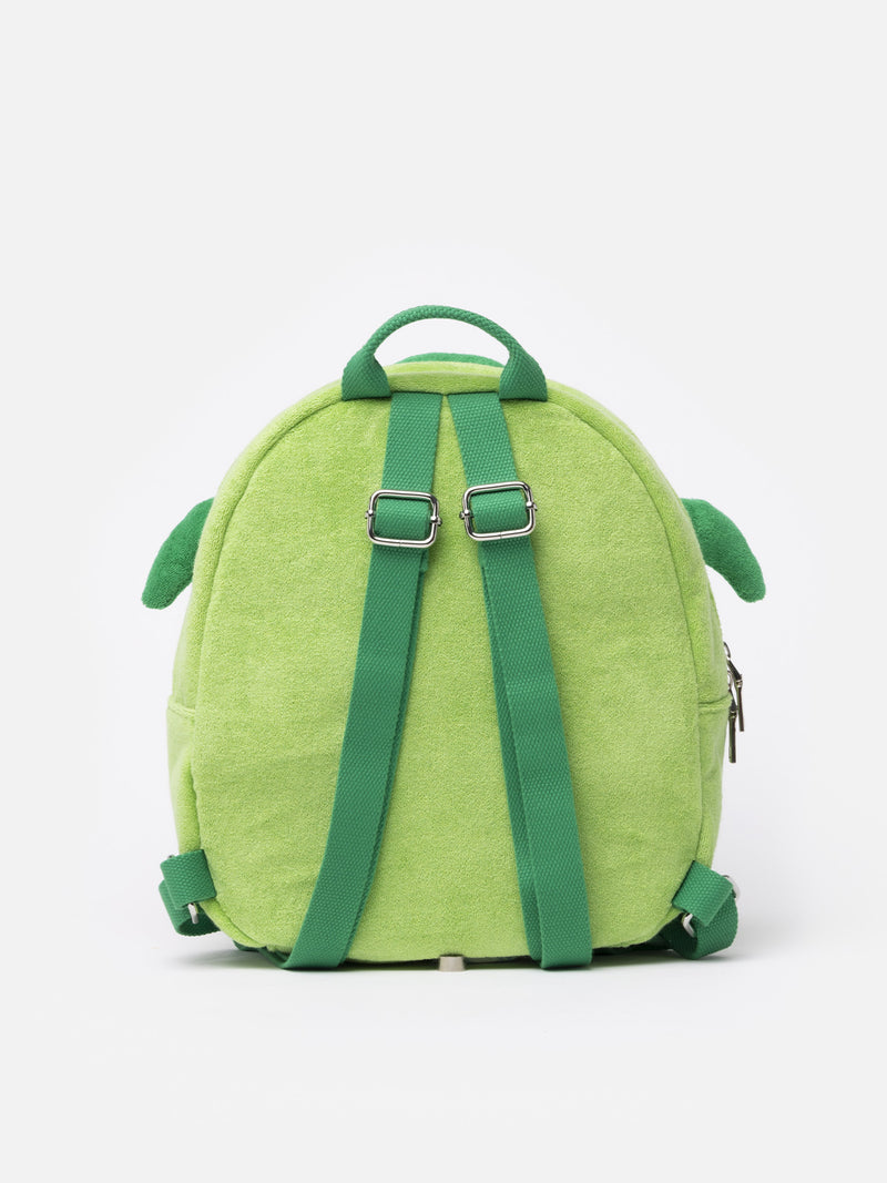 Terry backpack with turtle shape