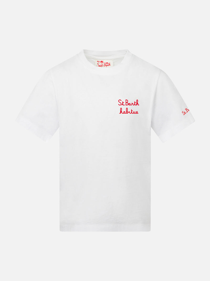 Boy t-shirt with St. Barth habitué embroidery