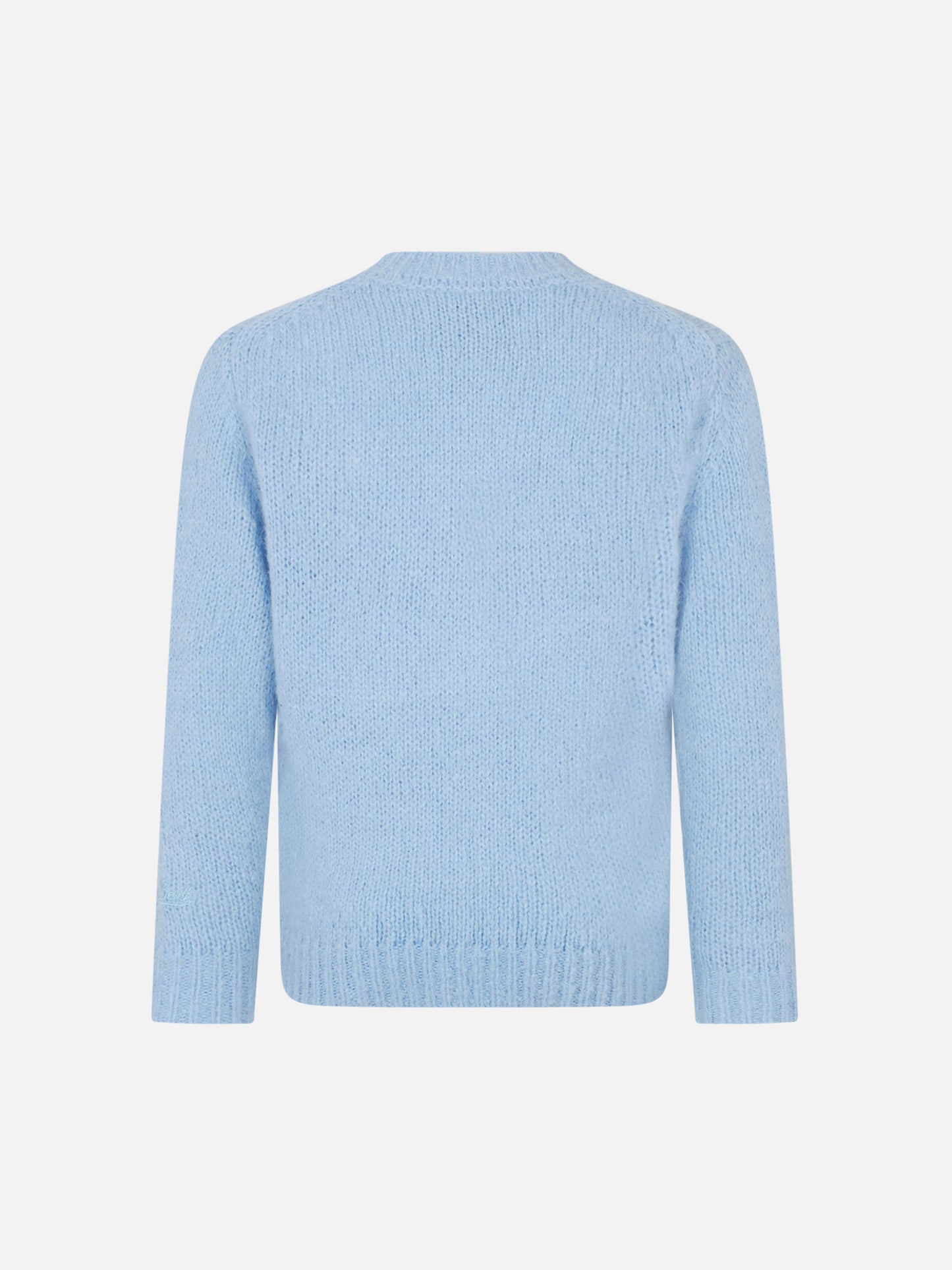 Maglione morbida girocollo da bambina con patch cani all'uncinetto e ricamo Puppies Lover
