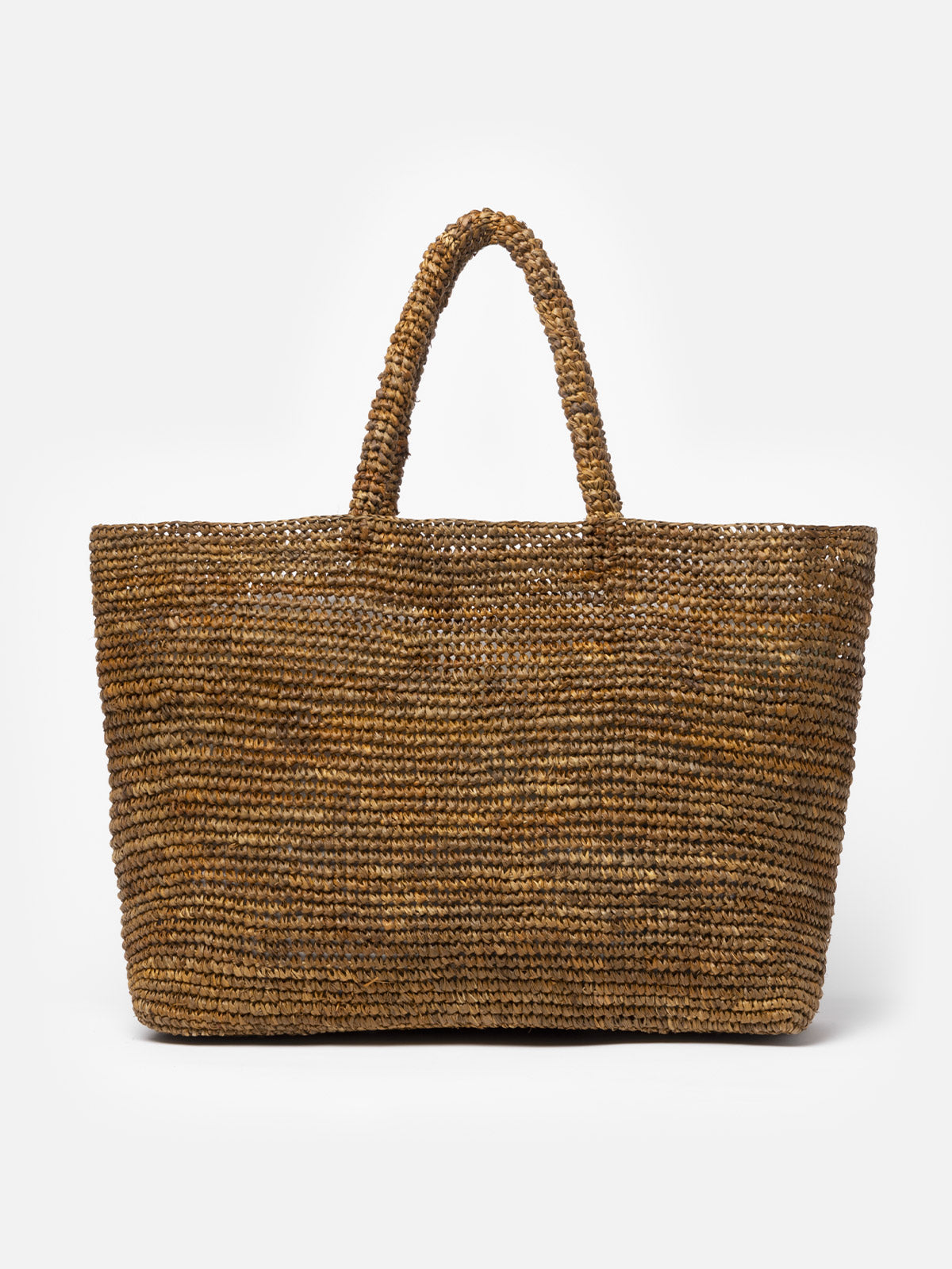 Brown Raffia Beach bag with cotton pouch - MC2 Saint Barth