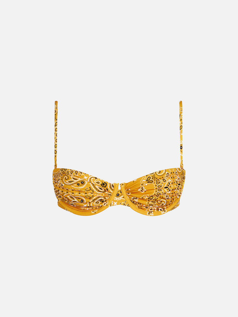 Bügel-Bralette für Damen mit Bandana-Print