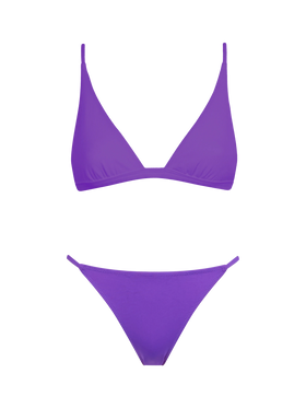 Woman purple triangle bikini Rylie Jodene
