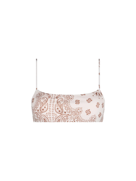 Woman bandanna bralette beach top Sadie